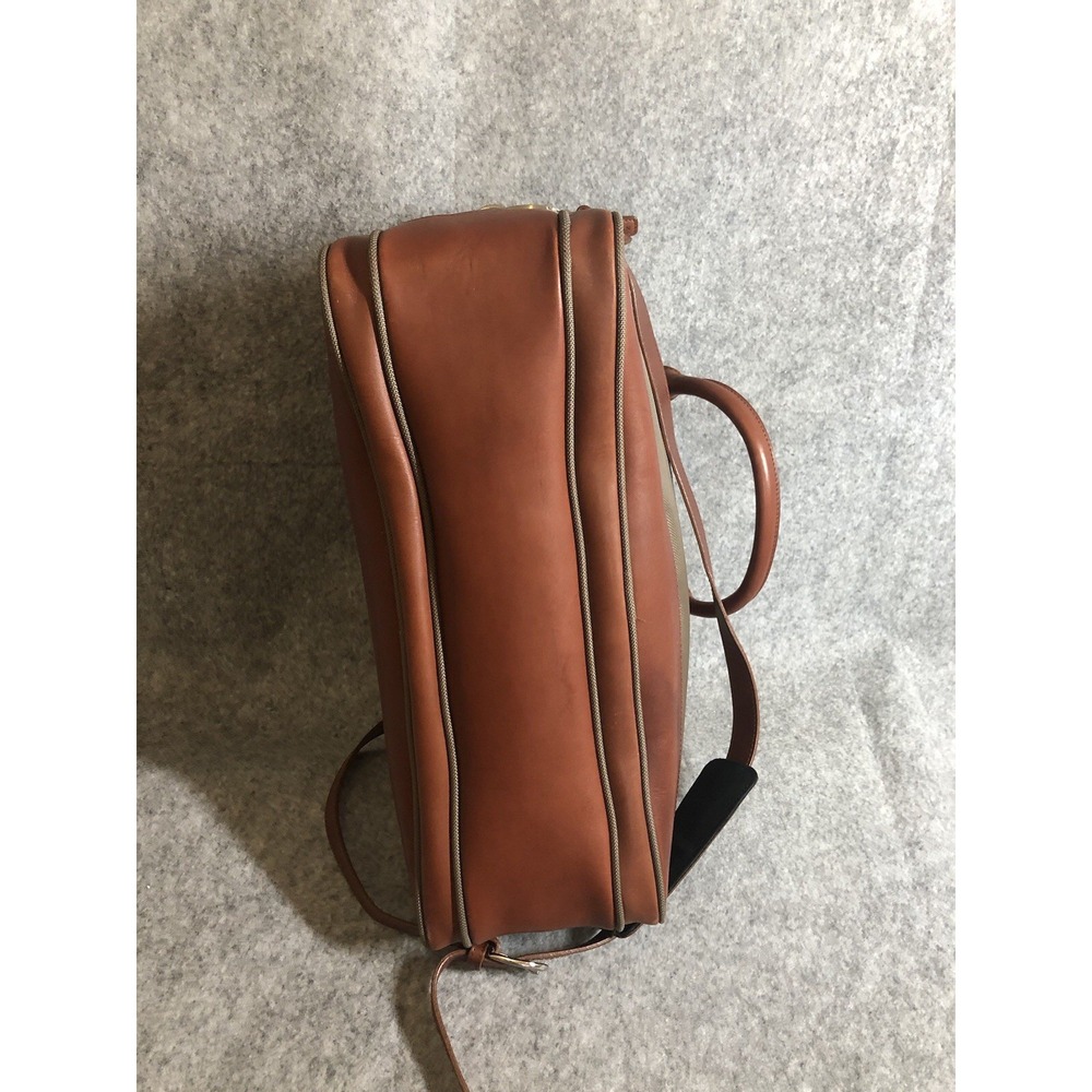 Cole Haan Case Mens Canvas Leather Weekender Travel Bag Briefcase New no Tags - Picture 14 of 14
